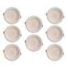 Bene Amore Aluminium Round Ceiling Light (Blue, 7w Pack of 8 Pcs)