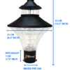 Bene Garden Light Aster 21 Cm Black  (Pack Of 2 Pcs) - Image 2