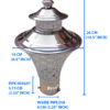BENE  Garden Light Nice, ( Steel 16 cm,  (Pack of 6 Pcs) - Image 2