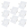 Bene LED 3w Square Panel Ceiling Light, Color of LED Warm White (Yellow) (Pack of 8 Pcs)