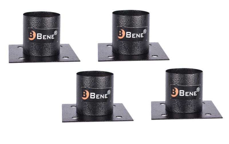 BENE Base Stand Square Black, Pack of 4 Pc