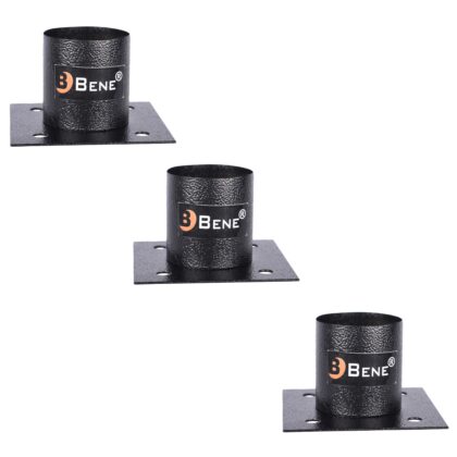 BENE Base Stand Square Black, Pack of 3 Pc