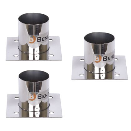 BENE Base Stand Square SS, Pack of 3 Pc