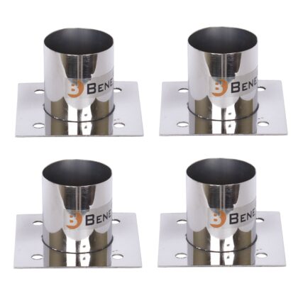 BENE Base Stand Square SS, Pack of 4 Pc