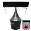 Bene Garden Light Luna 18 Cm Fitted with Red LED ( 20w, Black, Pack of 1 Pc)