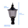 Bene Garden Light Reed 22 cm (Black, Pack of 2 Pc) - Image 3