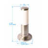 BENE Benjamin Bollard 32 cm (Milky, SS, Pack of 4 Pc) - Image 3