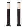 BENE Benjamin Bollard Aluminium 60 cm (Milky ,Grey, Pack of 2 Pc)