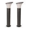 BENE Eden Bollard Aluminium 59 cm (Milky ,Grey, Pack of 2 Pc)
