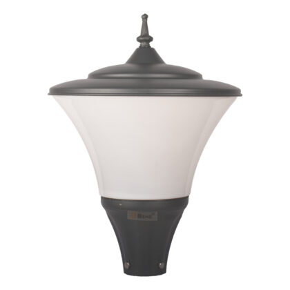 BENE Garden Light Fetor 33 Cm Fitted with Warm White LED ( 40w, Milky, Grey, Pack of 1 Pc)