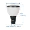 BENE Garden Light Iris 20 Cm ( Milky, Black, Pack of 2 Pc) - Image 4