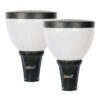 BENE Garden Light Iris 20 Cm ( Milky, Black, Pack of 2 Pc)
