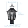 BENE Garden Light Lily 22 cm (Black, Pack of 1 Pc) - Image 5
