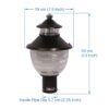 BENE Garden Light Lisbon 19 cm (Black, Pack of 1 Pc) - Image 3