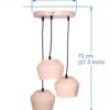 BENE Genoa Pendant Lamp MS 25 cm, (Pink, Pack of 1 Pc) - Image 7