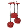 BENE Genoa Pendant Lamp MS 25 cm, (Red, Pack of 1 Pc)