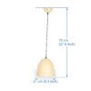 BENE Lancy Pendant Lamp MS 20 cm, (Khaki, Pack of 2 Pc) - Image 7