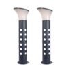 BENE Eden Bollard Double Holder Aluminium 59 cm (Milky ,Grey, Pack of 2 Pc)