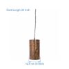BENE Venlo Hanging Light MS 12.5 cm, (Brown, Pack of 2 Pc) - Image 4