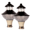 BENE Garden Light Pablo 21 cm (Clear Black Pack of 2 Pc)