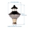 BENE Garden Light Pablo 21 cm (Clear Black Pack of 2 Pc) - Image 4