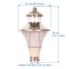 BENE Garden Light Volos 21 cm (Clear SS Pack of 2 Pc) - Image 4