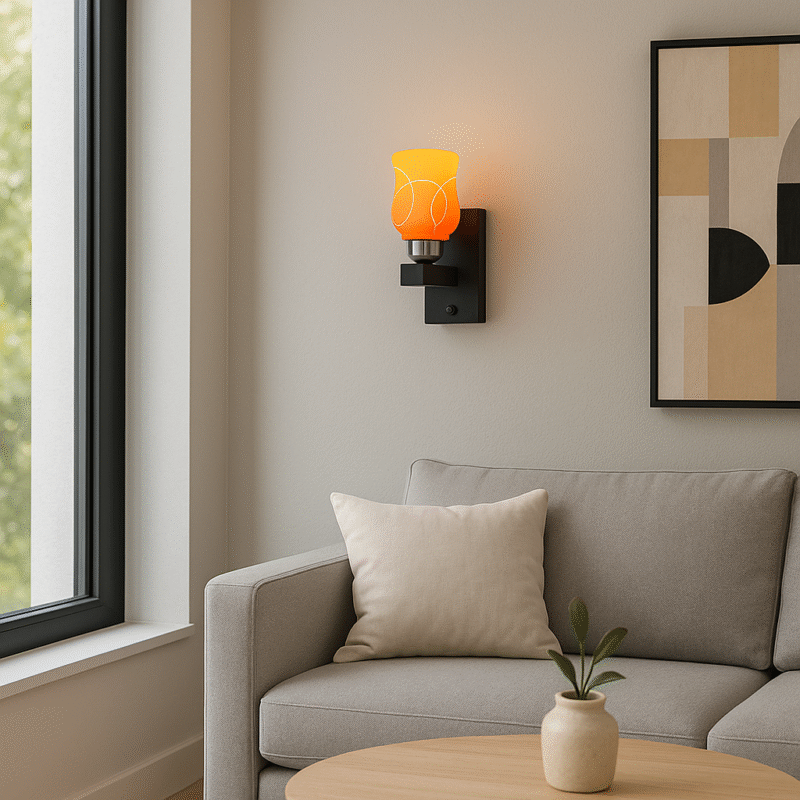 BENE Colorodo Wall Light 13 cm, (Wood, Pack of 1 Pc)