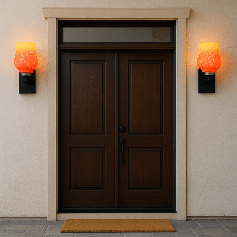 BENE Colorodo Wall Light 13 cm, (Wood, Pack of 2 Pc)