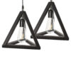 BENE Accra Pendant Lamp MS 25 cm, (Black, Pack of 2 Pc) - Image 2