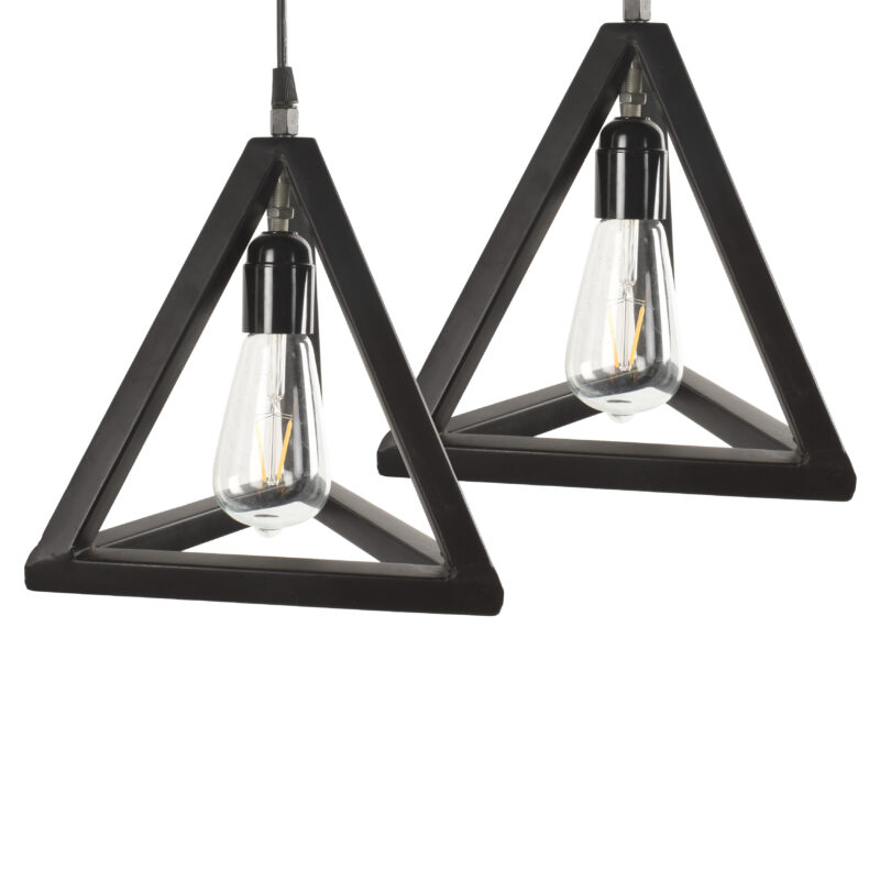 BENE Accra Pendant Lamp MS 25 cm, (Black, Pack of 2 Pc) - Image 2