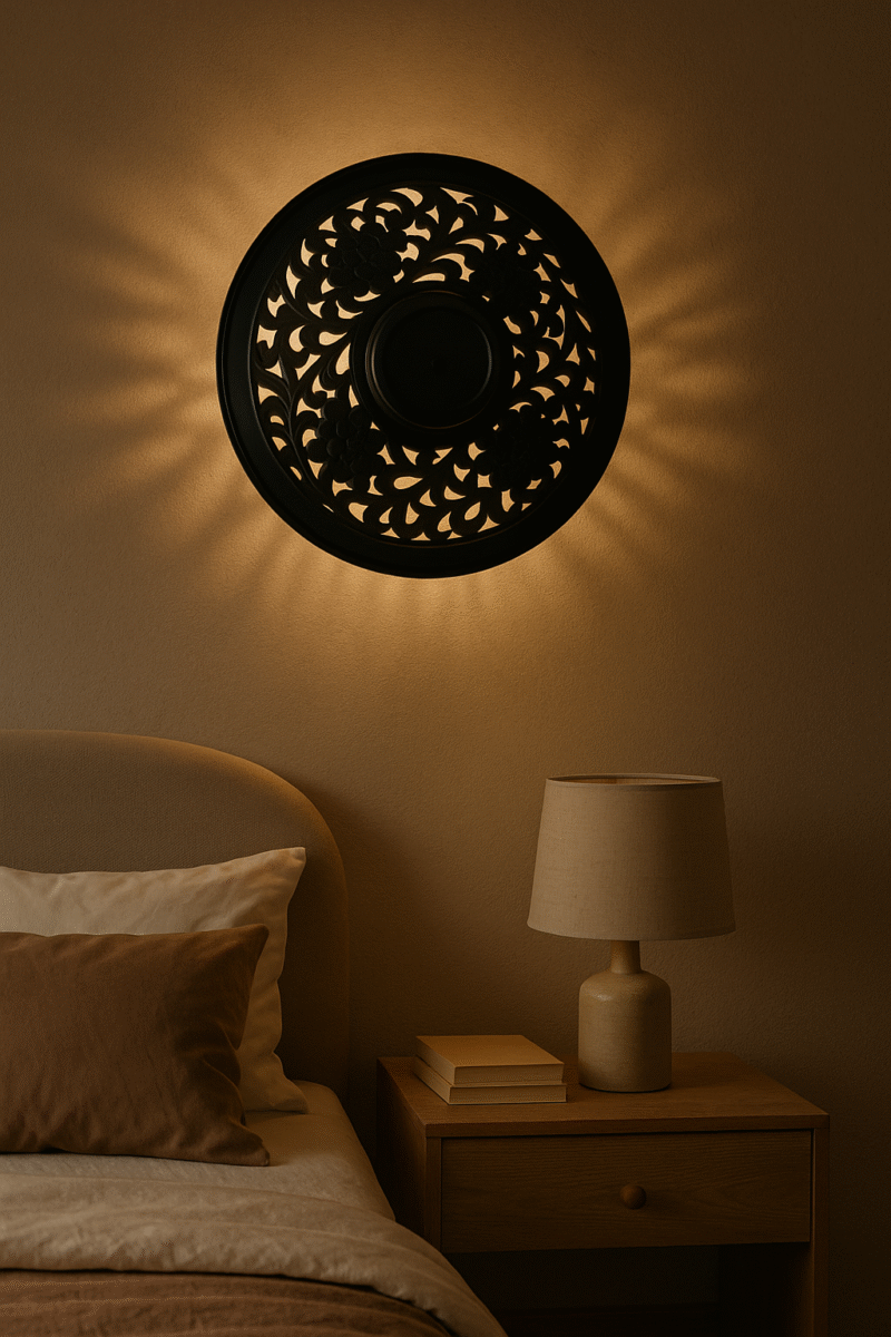 BENE Akron Wall Lamp 36 cm, (SS, Black, Pack of 1 Pc)
