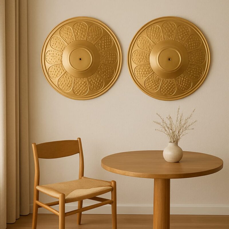 BENE Altos Wall Lamp 36 cm, (SS, Gold, Pack of 2 Pc)