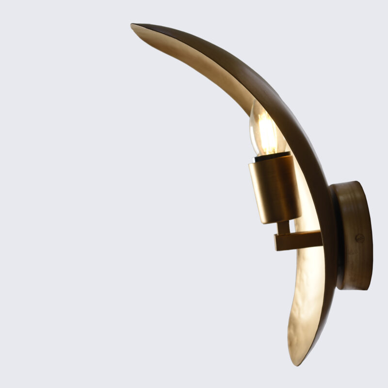 BENE Apia Wall Lamp 36 cm, (MS, Golden, Pack of 1 Pc) - Image 4