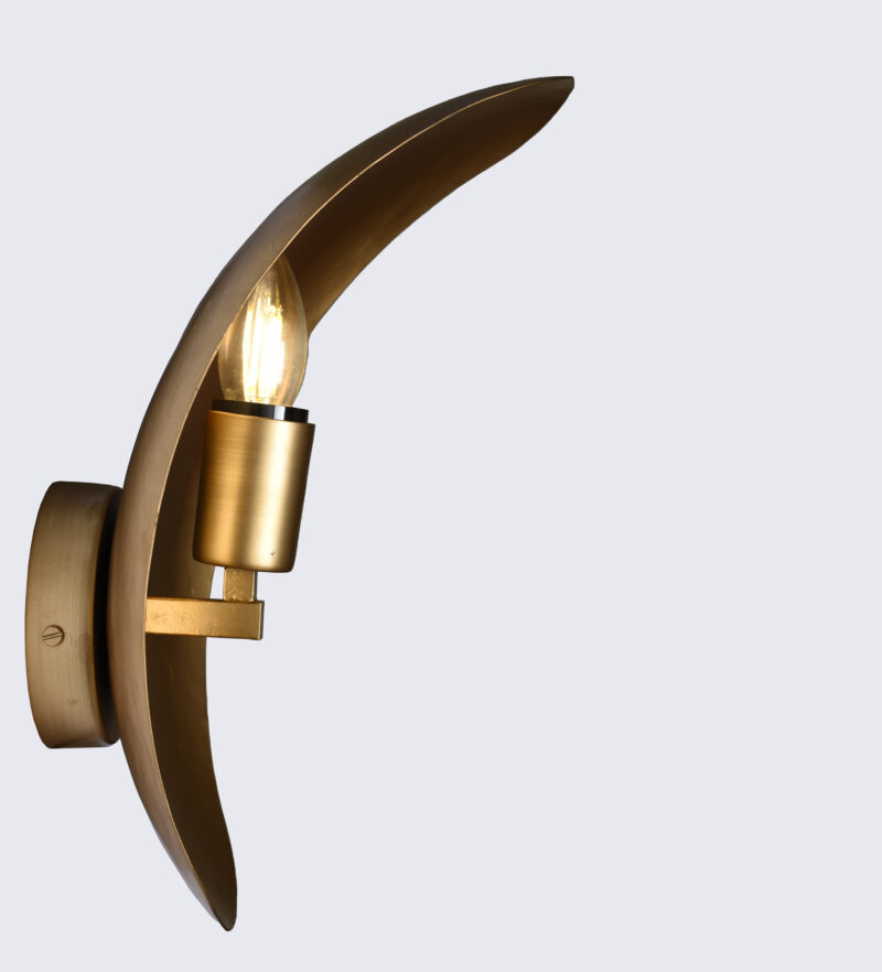 BENE Apia Wall Lamp 36 cm, (MS, Golden, Pack of 1 Pc) - Image 5