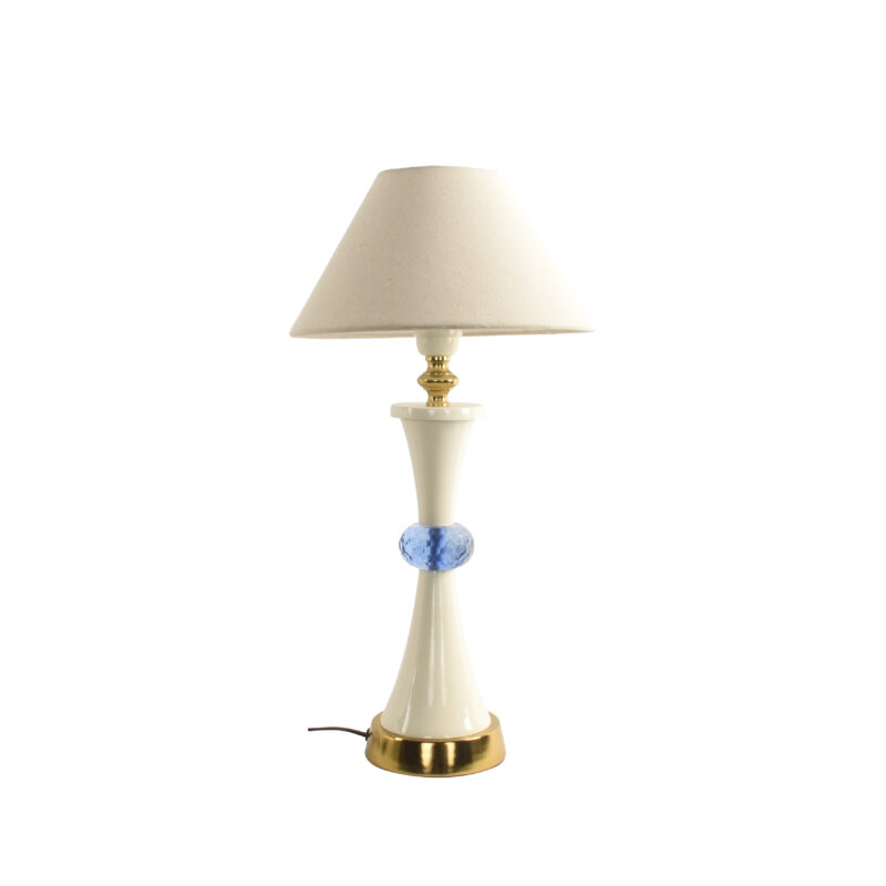 BENE Arizone Table Lamp MS 49 cm, (Cream, Gold Pack of 1 Pc) - Image 2