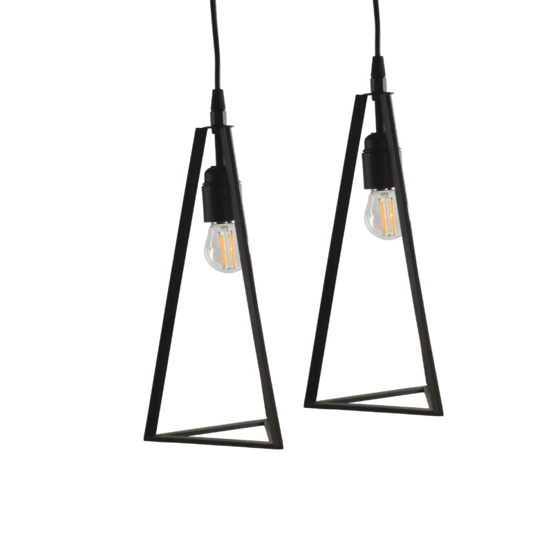 BENE Baton Pendant Lamp MS 15 cm, (Black, Pack of 2 Pc) - Image 3