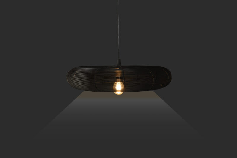 BENE Cali Pendant Lamp MS 41 cm, (Black, Pack of 2 Pc) - Image 4