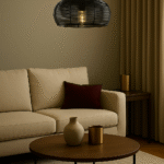 BENE Cali Pendant Lamp MS 29 cm, (Black, Pack of 1 Pc)