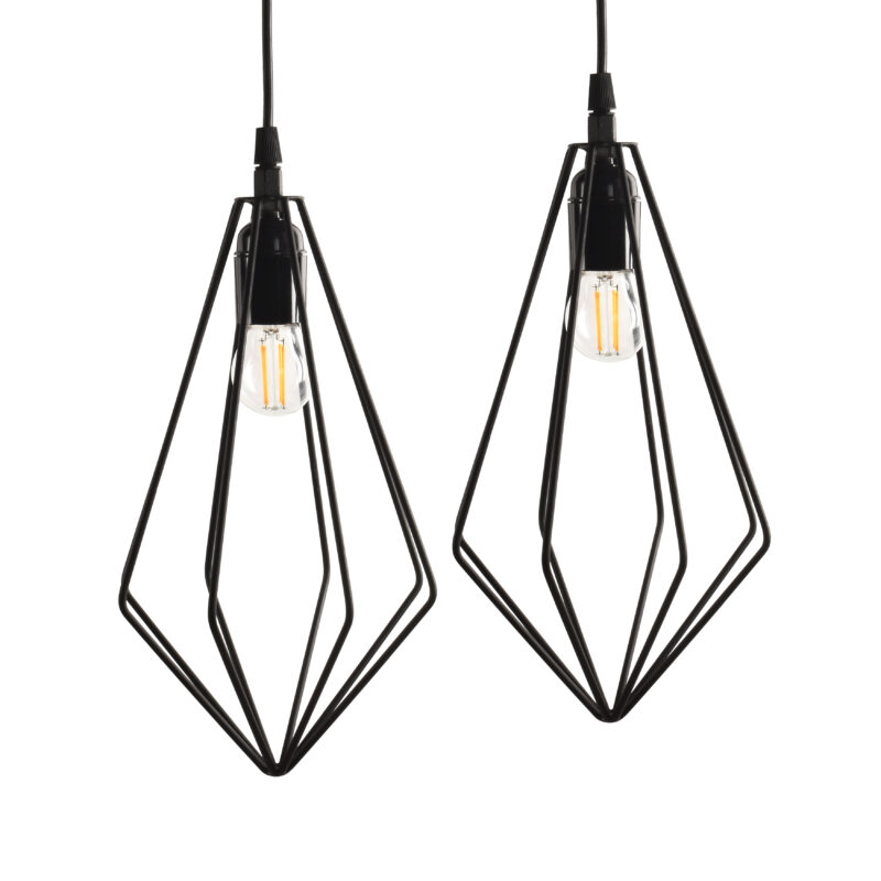 BENE Clive Pendant Lamp MS 18 cm, (Black, Pack of 2 Pc) - Image 2