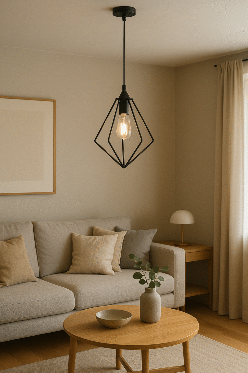BENE Clive Pendant Lamp MS 18 cm, (Black, Pack of 1 Pc)
