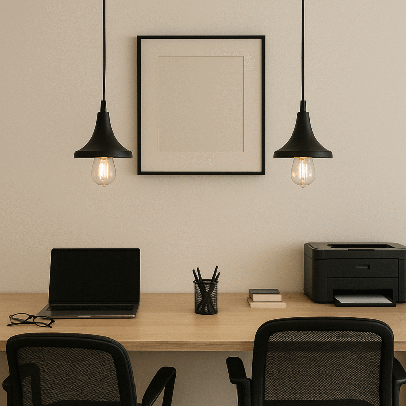 BENE Hangu Pendant Lamp MS 14 cm, (Black, Pack of 2 Pc)