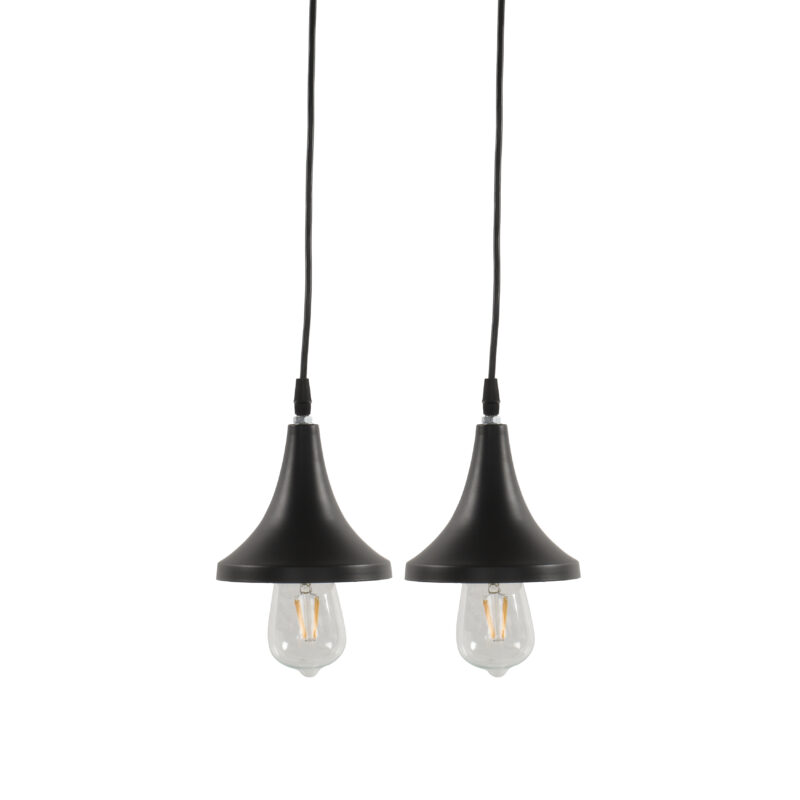 BENE Hangu Pendant Lamp MS 14 cm, (Black, Pack of 2 Pc) - Image 2