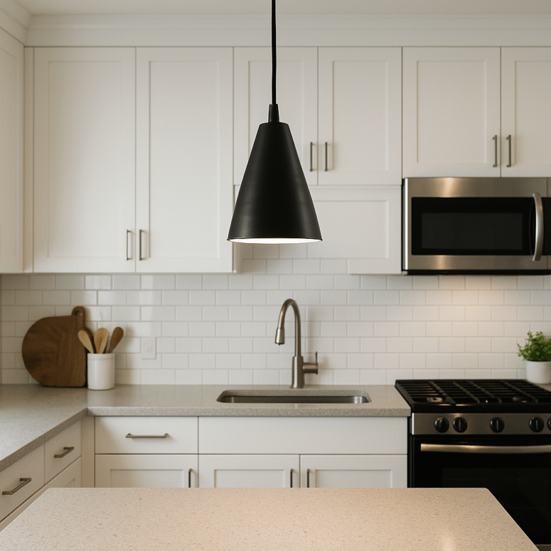 BENE Hawaii Pendant Lamp MS 14 cm, (Black, Pack of 1 Pc)