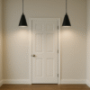 BENE Hawaii Pendant Lamp MS 14 cm, (Black, Pack of 2 Pc)