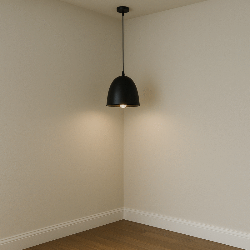 BENE Hazel Pendant Lamp MS 27 cm, (Black, Pack of 1 Pc)