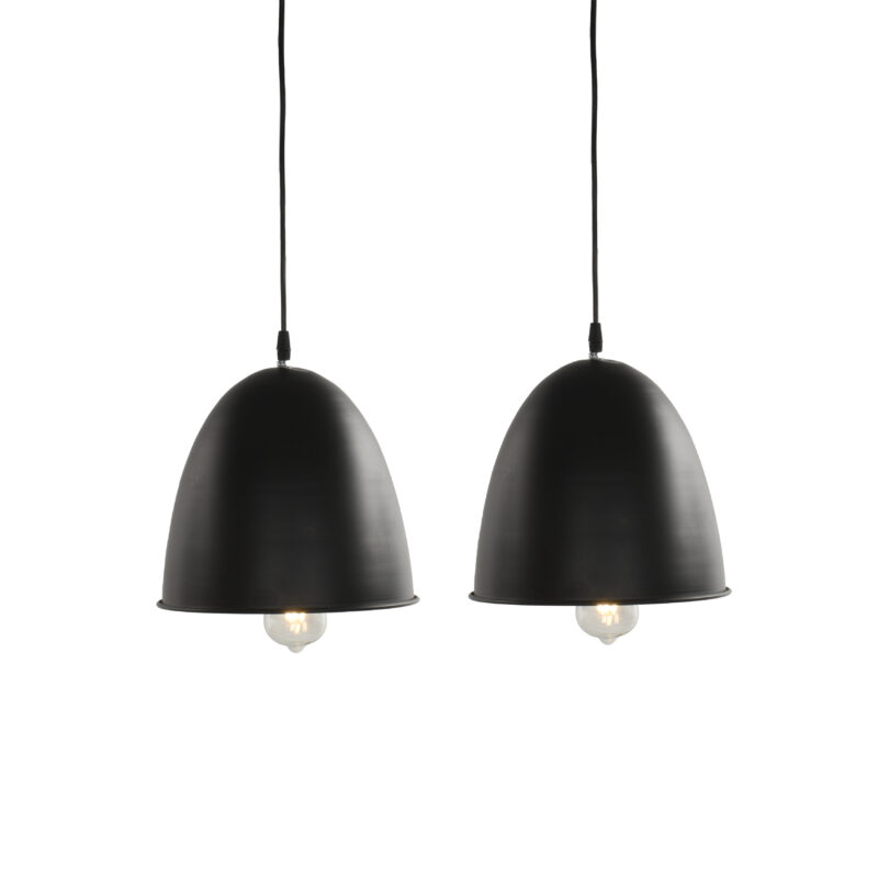 BENE Hazel Pendant Lamp MS 27 cm, (Black, Pack of 2 Pc) - Image 2