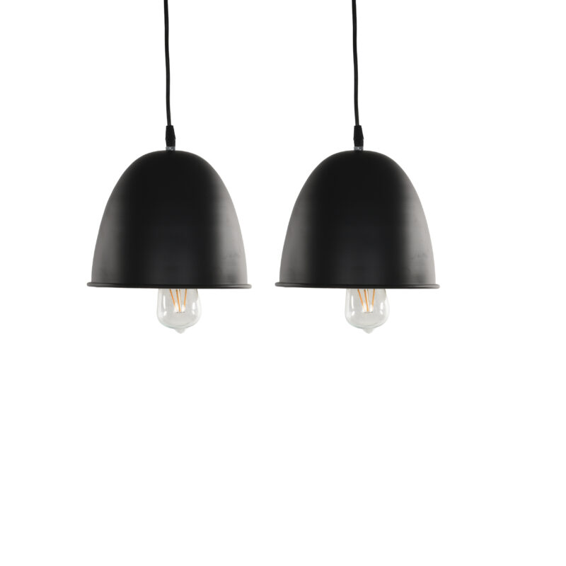 BENE Hazel Pendant Lamp MS 23 cm, (Black, Pack of 2 Pc) - Image 2