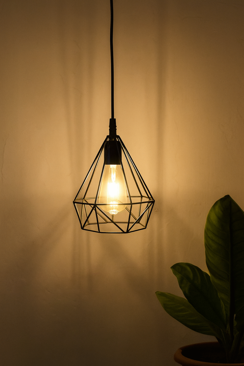 BENE Leon Pendant Lamp MS 17 cm, (Black, Pack of 1 Pc) - Image 3