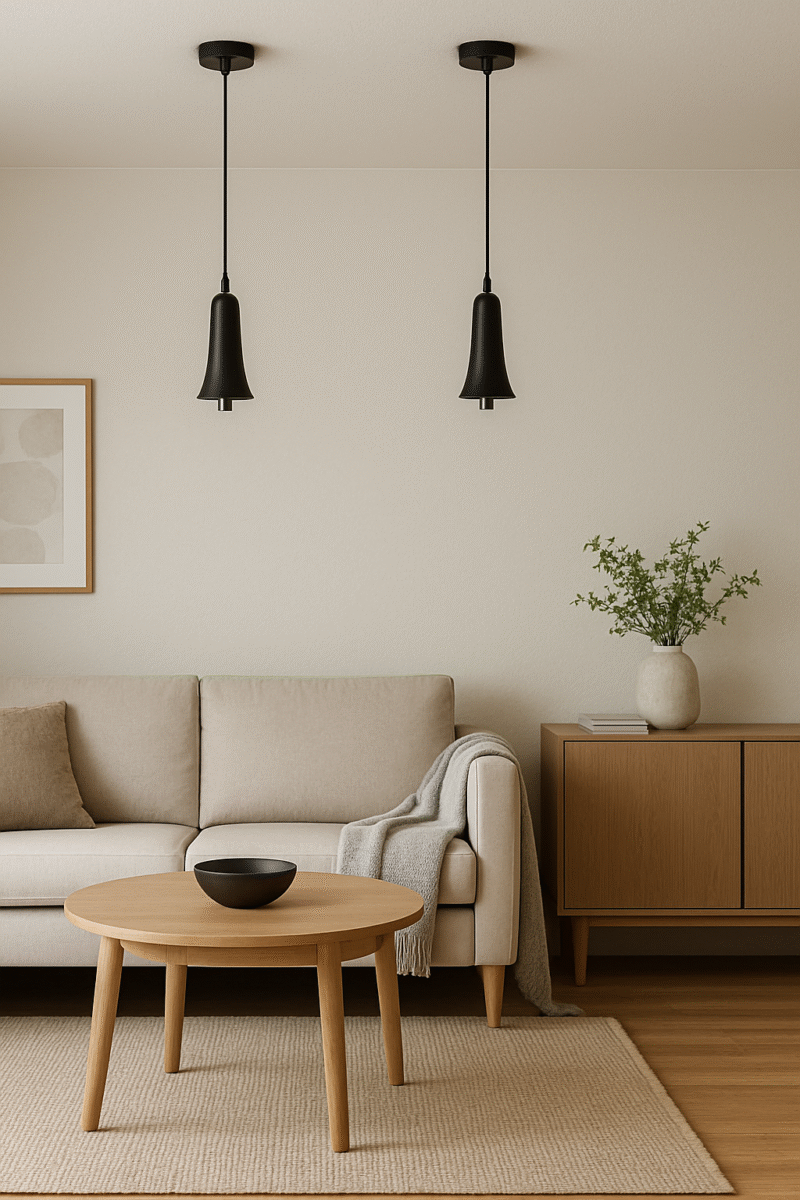BENE Ilave Pendant Lamp MS 16 cm, (Black, Pack of 2 Pc)