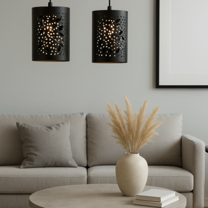 BENE Jack Pendant Lamp MS 10 cm, (Black, Pack of 2 Pc)